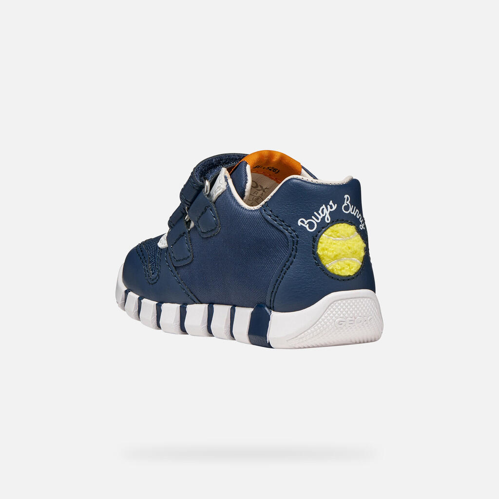 Baskets Bébé Garçon IUPIDOO BABY BOY Bleu Marine Clair 4/7