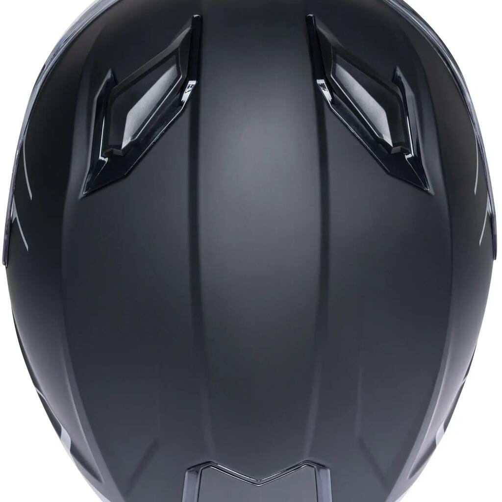 SPEC-X SX-82.03/R2 Stinger Full-Face Helmet — Black Matt/Grey, XS.