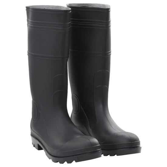 Bottes de pluie VidaXL PVC taille 44 noir