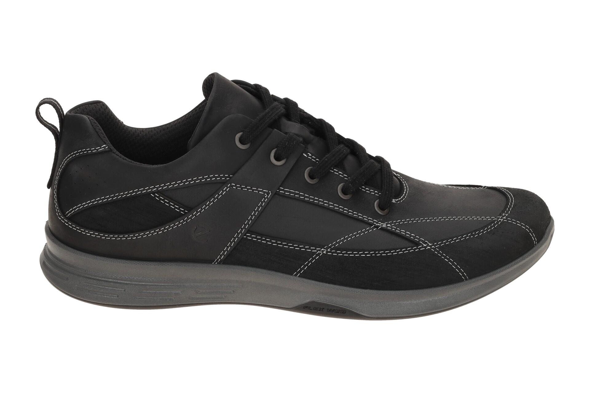 Ecco Exceed Schuhe Sneaker schwarz Nubuck 870114 2/7