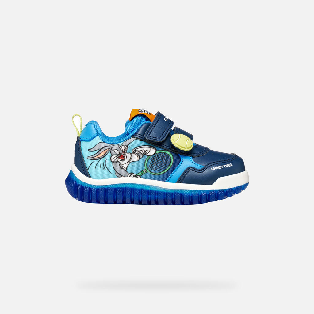 Baskets Bébé Garçon B LIGHTYLOO BOY Bleu Marine Clair/Bleu Ciel 2/7
