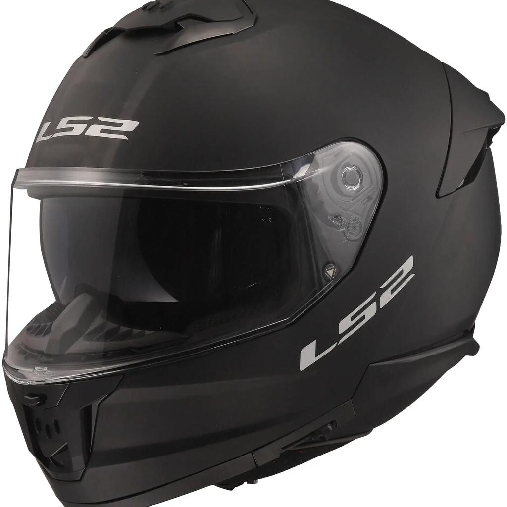 LS2 FF808 Stream II Solid Full-Face Helmet XXL Matte Black.