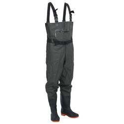VidaXL waders avec bottes intégrées taille 42 vert foncé