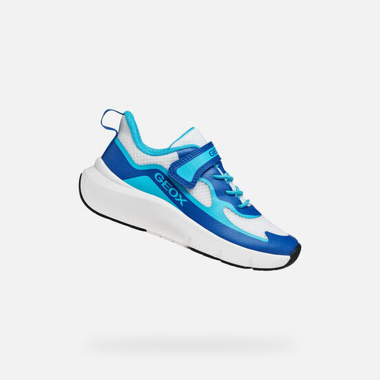 Baskets Garçon PRO-RAN BOY Blanc/Bleu Ciel