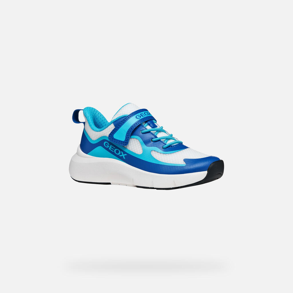 Baskets Garçon PRO-RAN BOY Blanc/Bleu Ciel 3/7