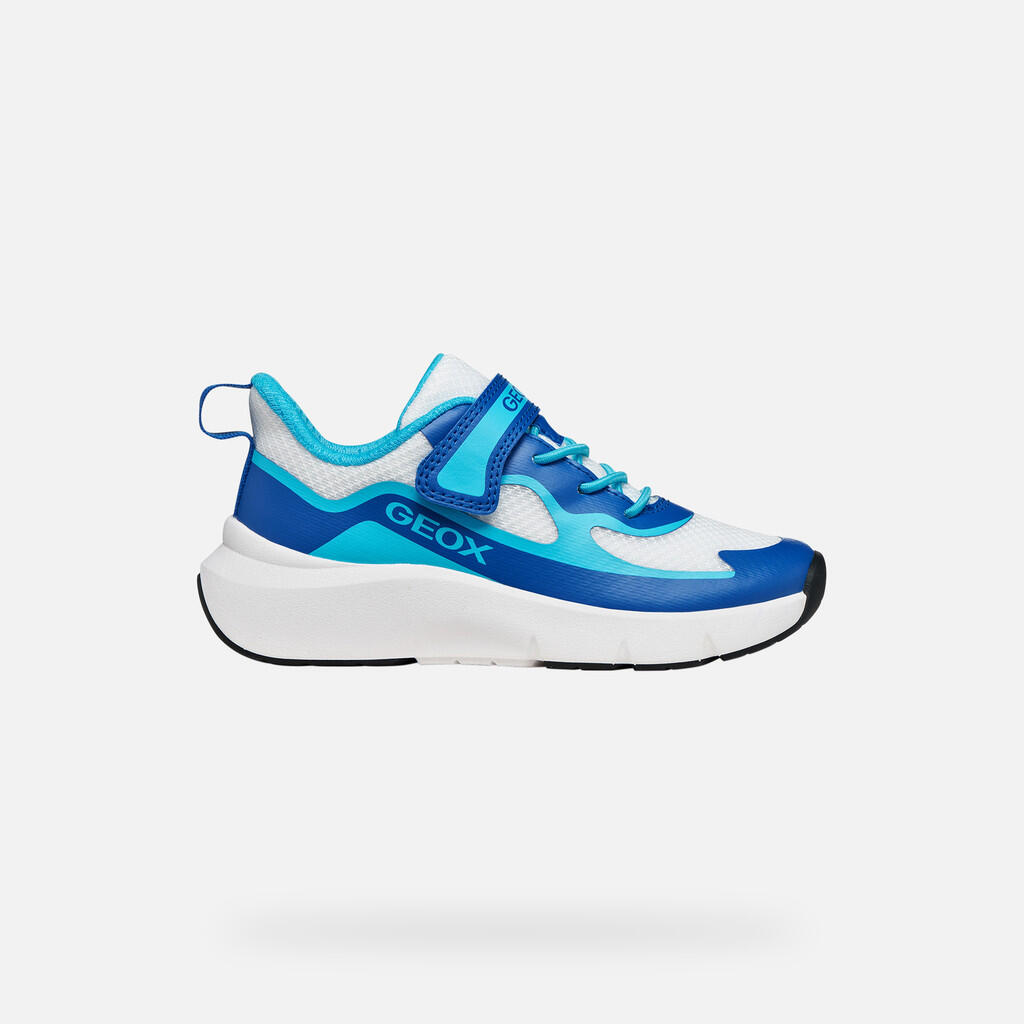 Baskets Garçon PRO-RAN BOY Blanc/Bleu Ciel 2/7