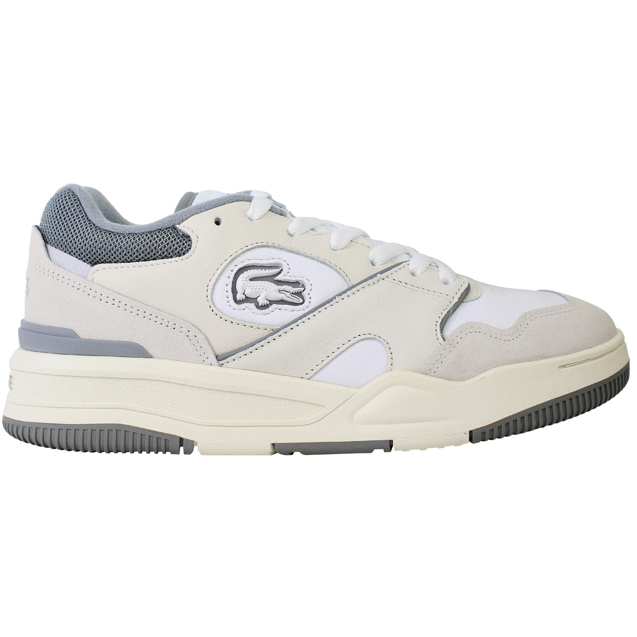 Lacoste Lineshot 124 1 Mens White/Grey Trainers 1/5