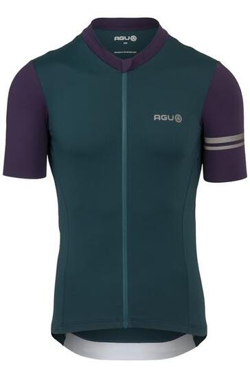Maillot de cyclisme homme gravel stretch respirant colorblock vert