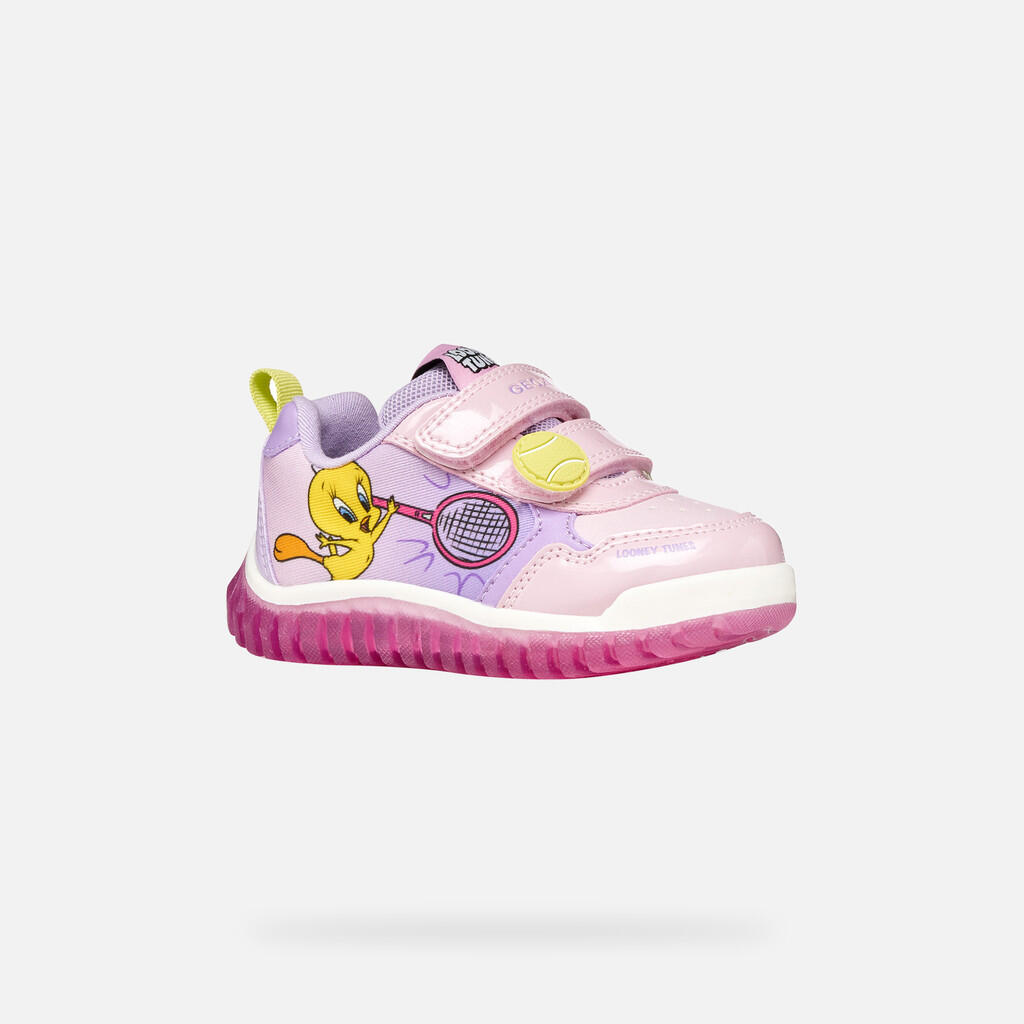 Baskets Bébé Fille B LIGHTYLOO GIRL Lilas 3/7