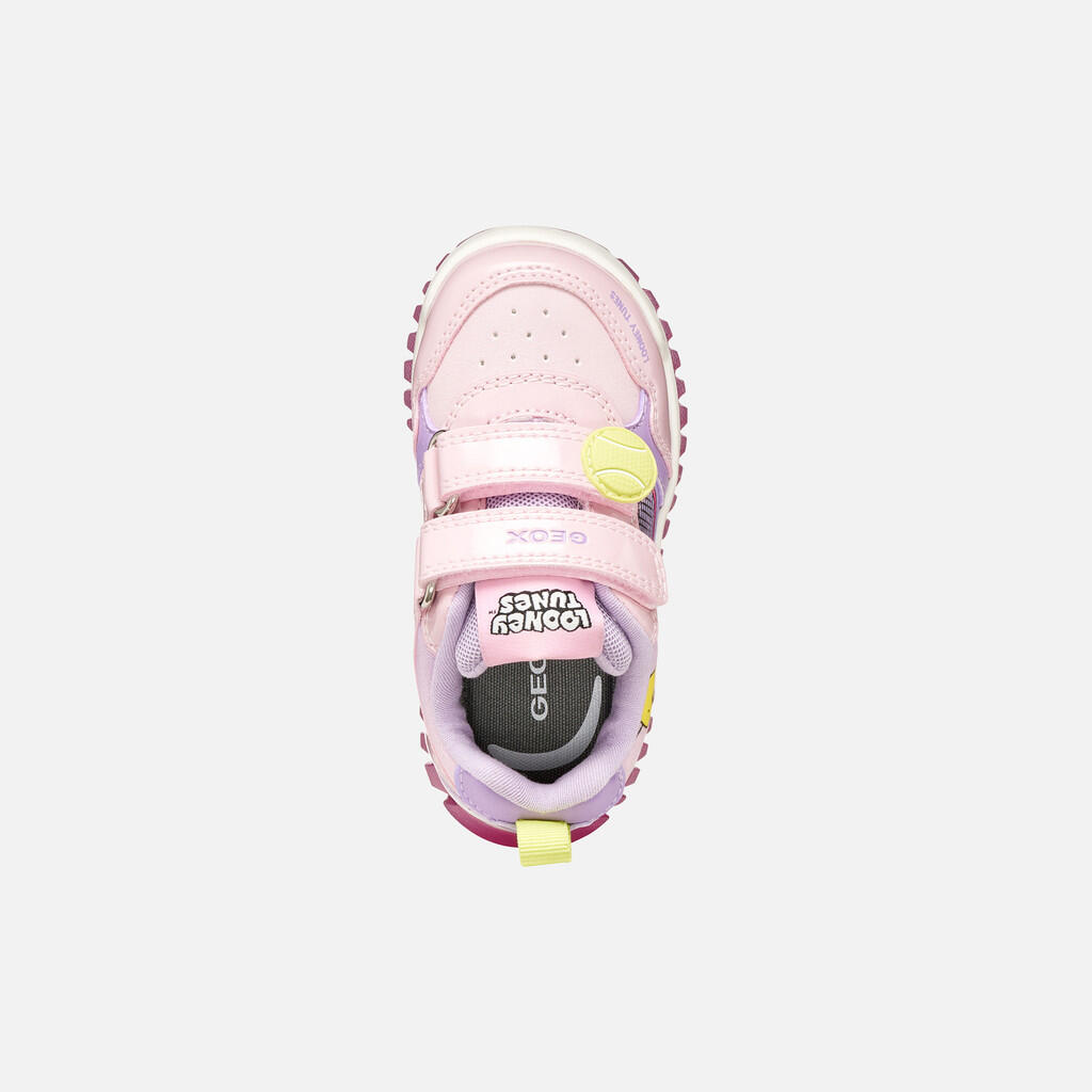 Baskets Bébé Fille B LIGHTYLOO GIRL Lilas 6/7