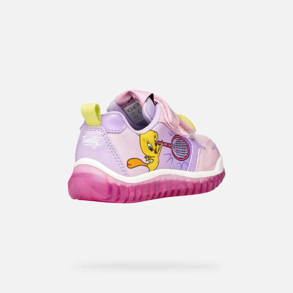 Baskets Bébé Fille B LIGHTYLOO GIRL Lilas 5/7