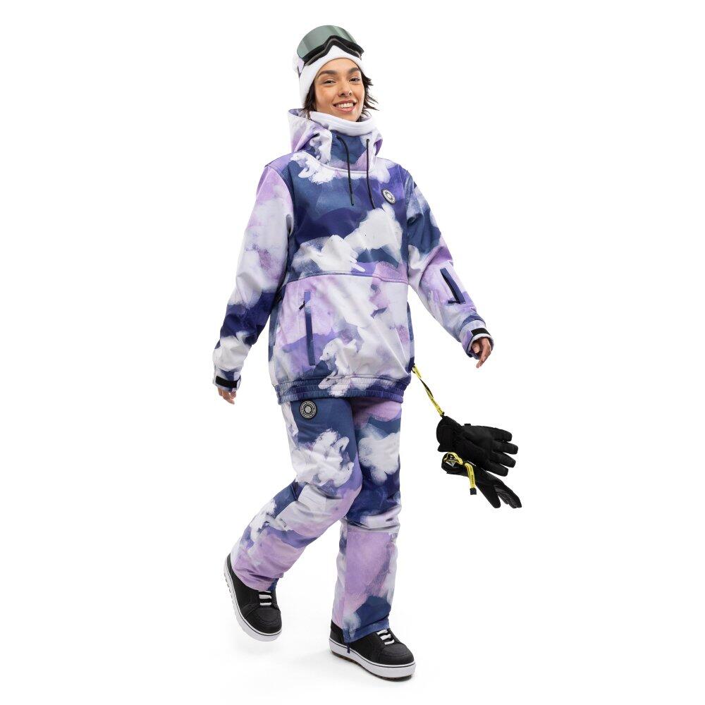 Giacca da snowboard da donna Sport invernali W1-W Kumo Viola 3/8
