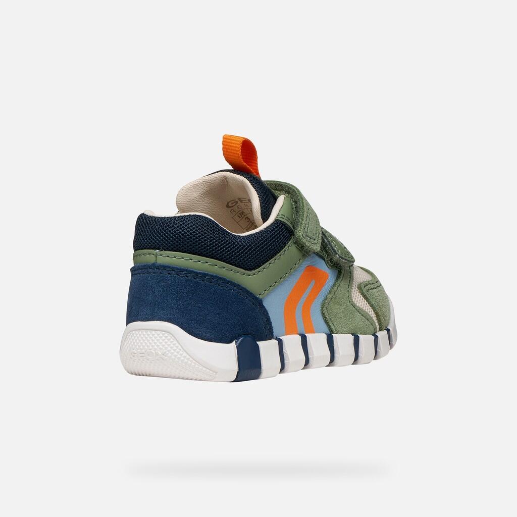Premiers Pas Bébé Garçon IUPIDOO BABY BOY Vert Olive/Bleu Marine 6/7