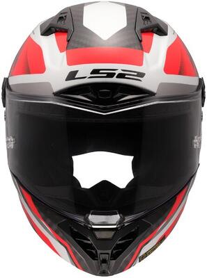 LS2 FF805 Thunder Carbon GP casco integrale bianco/rosso taglia L.