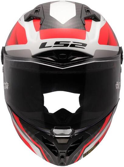 LS2 FF805 Thunder Carbon GP casco integrale bianco/rosso taglia L.