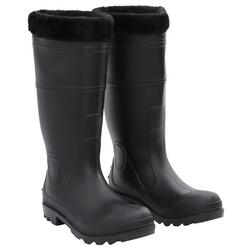 Bottes de pluie VidaXL avec chaussettes amovibles taille 43 PVC noir