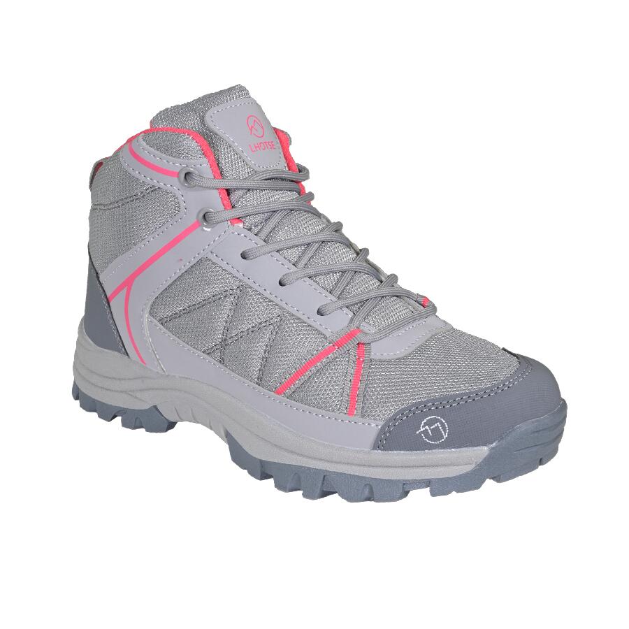 Lhotse - Chaussures De Randonnée - Gris/framboise - Genepi - 41 - Chaussures À Crampons - Gris|rose|rouge - 41 - Decathlon