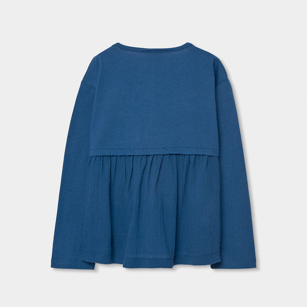 Camisetas de verano de gimnasia kids niña boboli azul 2/4