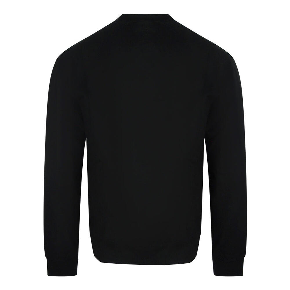 Diesel S-raglan-waf Men Sweatshirtblack Crew Collar Front Logo Pull On Rrp175 2/2