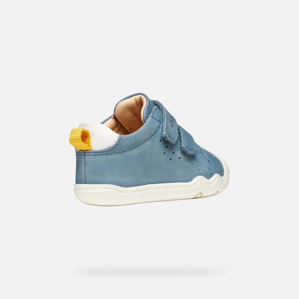 Baskets Bébé Garçon B STEPPIEUP BOY Bleu Ciel Clair 5/7
