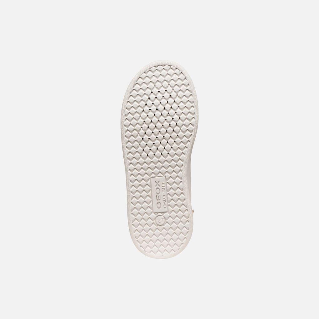 Baskets Fille J ECLYPER GIRL Blanc/Jaune 7/7