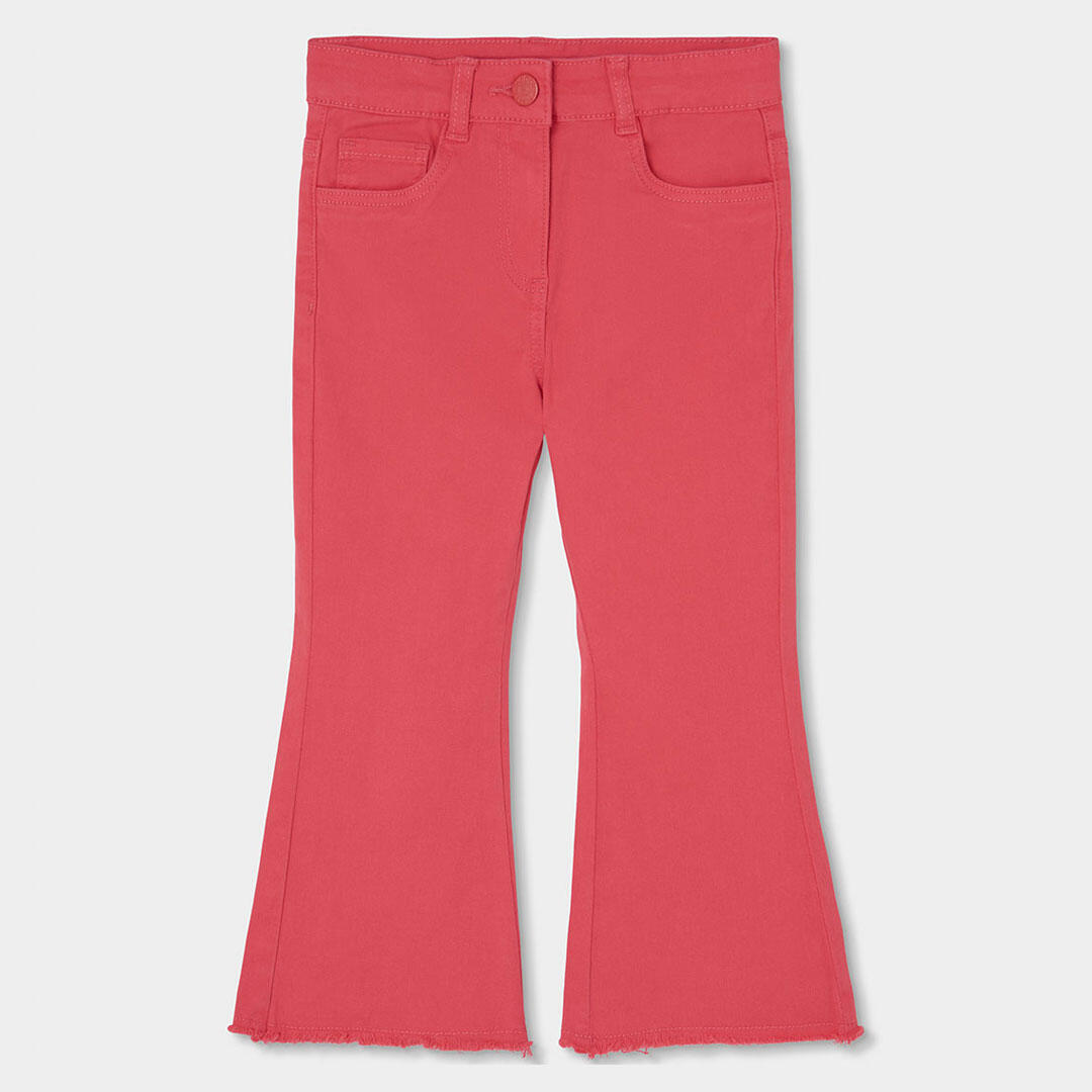 Pantalones de verano de senderismo kids niña boboli fresa 1/4