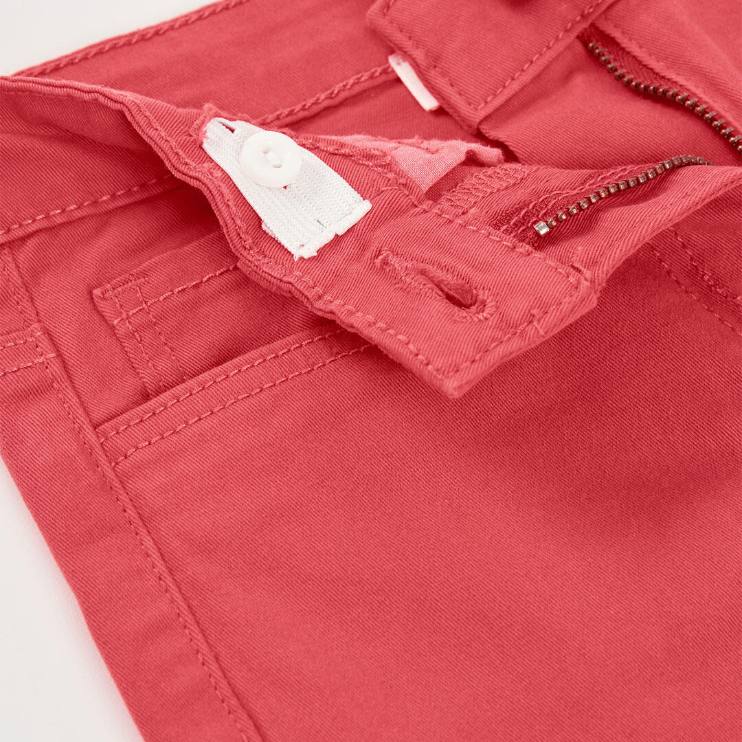 Pantalones de verano de senderismo kids niña boboli fresa 3/4
