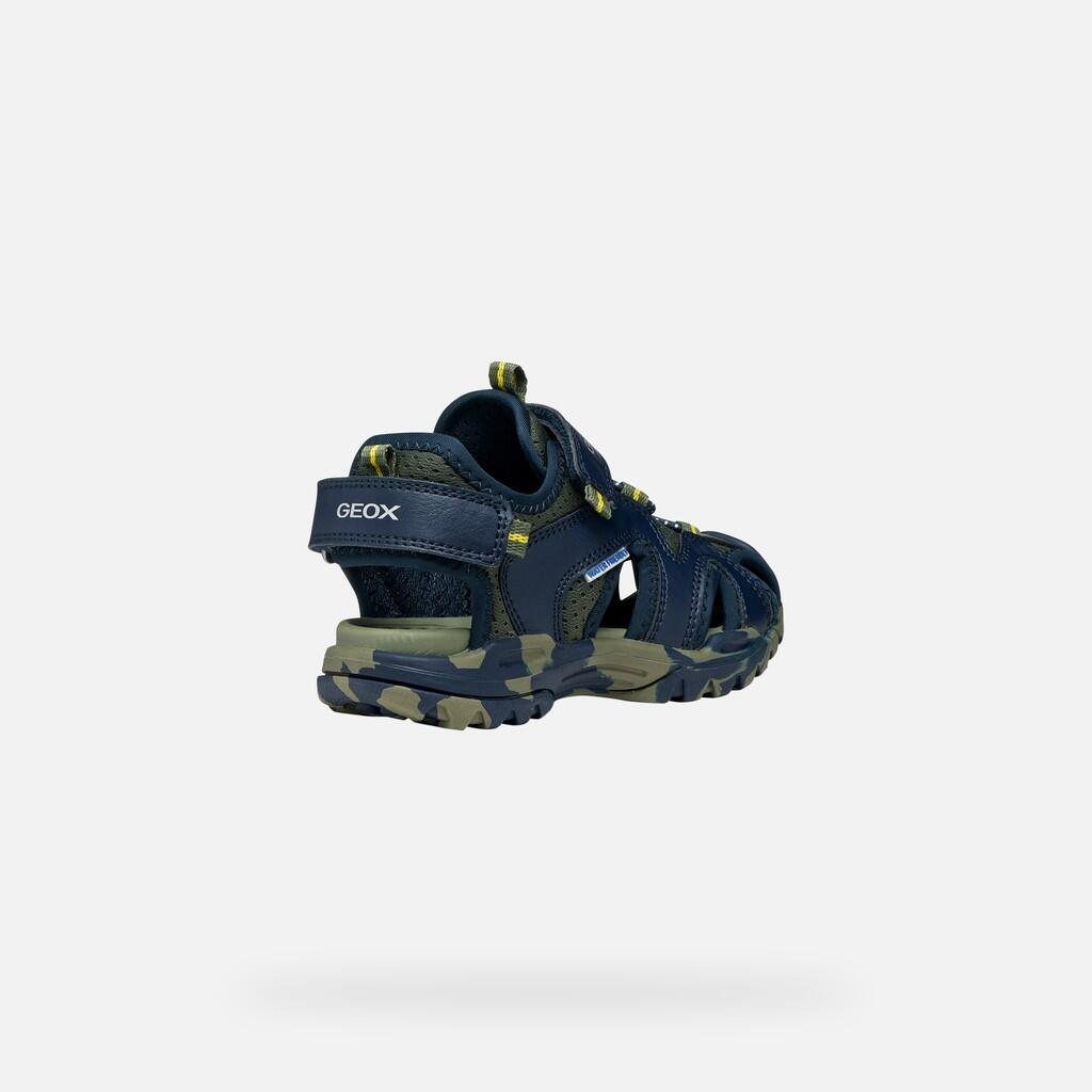 Sandales Garçon BOREALIS BOY Bleu Marine/Vert Militaire 6/7