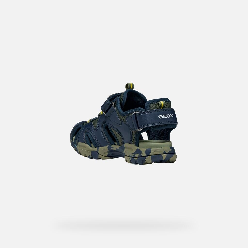 Sandales Garçon BOREALIS BOY Bleu Marine/Vert Militaire 5/7