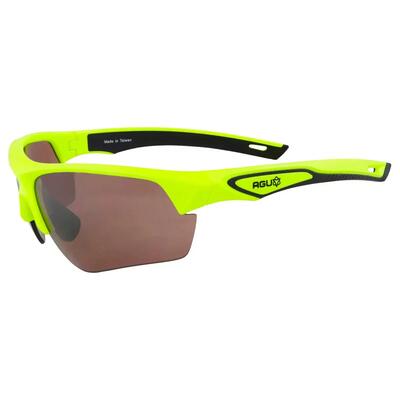 Fietsbril sport medina hd smoke lens geel
