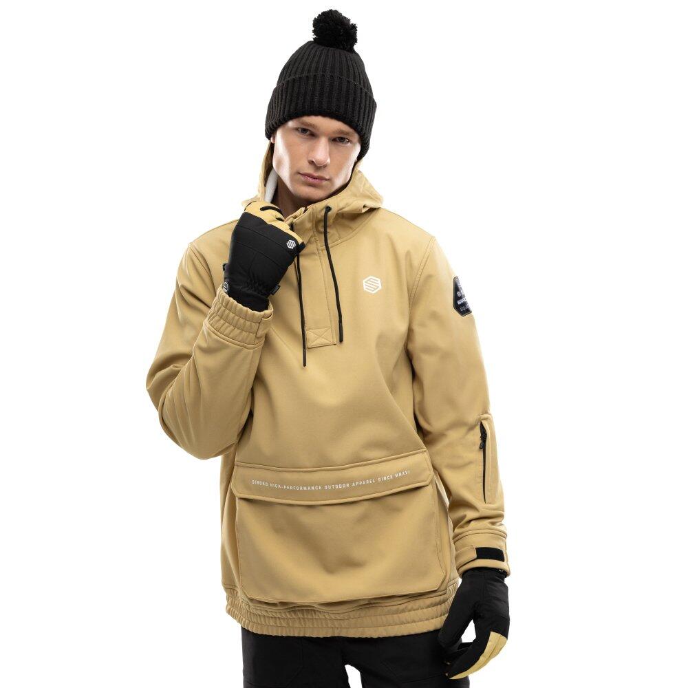 SIROKO Giacca da snowboard da uomo Sport invernali W3 Kamui Beige