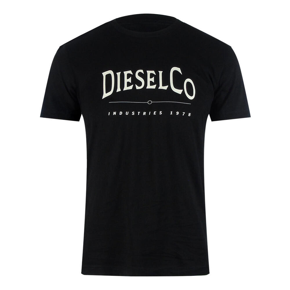 T-shirt - hommes - manches courtes - diesel t-diego-boss - noir 1/2