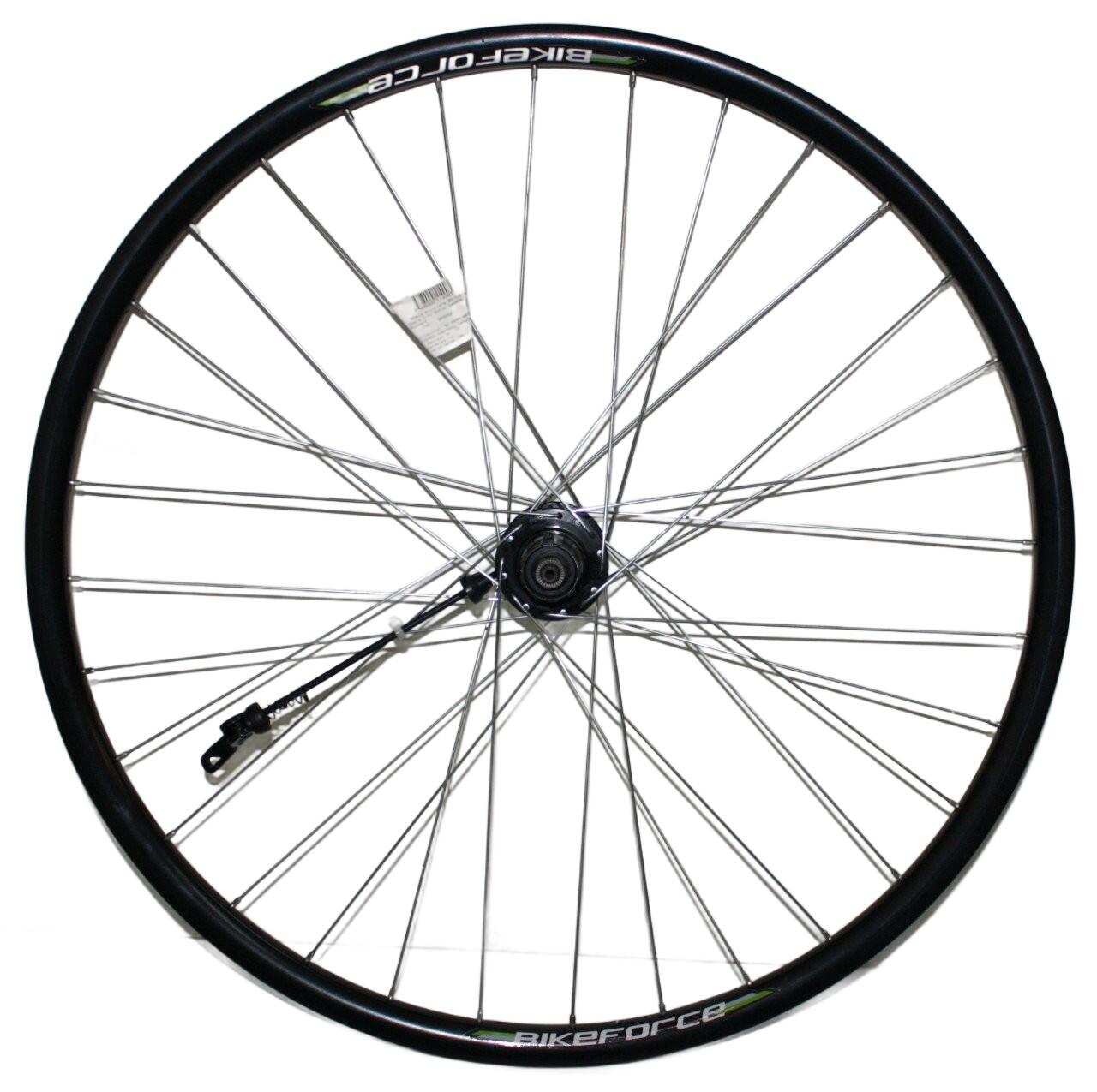 Roată spate 1306 29x1.75, jantă dublă, Disc, 36H, butuc cu rulmenți, QR, negru