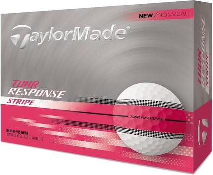 Balles de golf TaylorMade New Tour Response Stripe, vertes