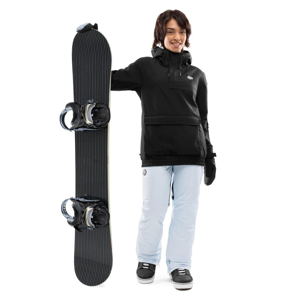 Women Winter sports snowboard pants P1-W Yuzawa Blue 3/8