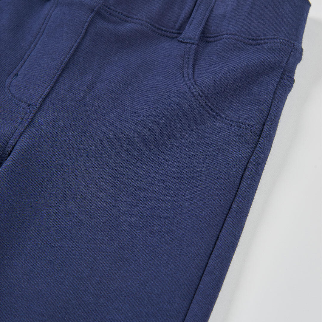 Pantalones de verano de senderismo kids niña boboli azul 3/4