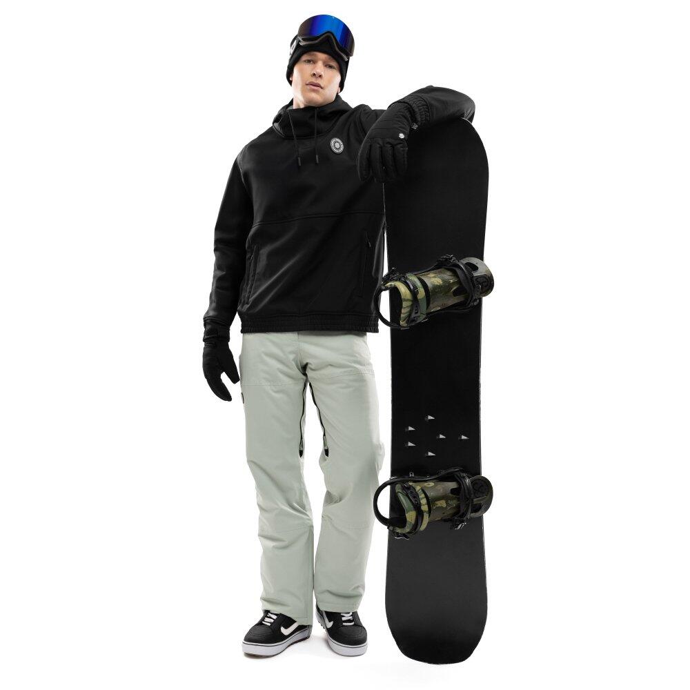 Giacca da snowboard da uomo Sport invernali W1 Shaka Nero 3/8