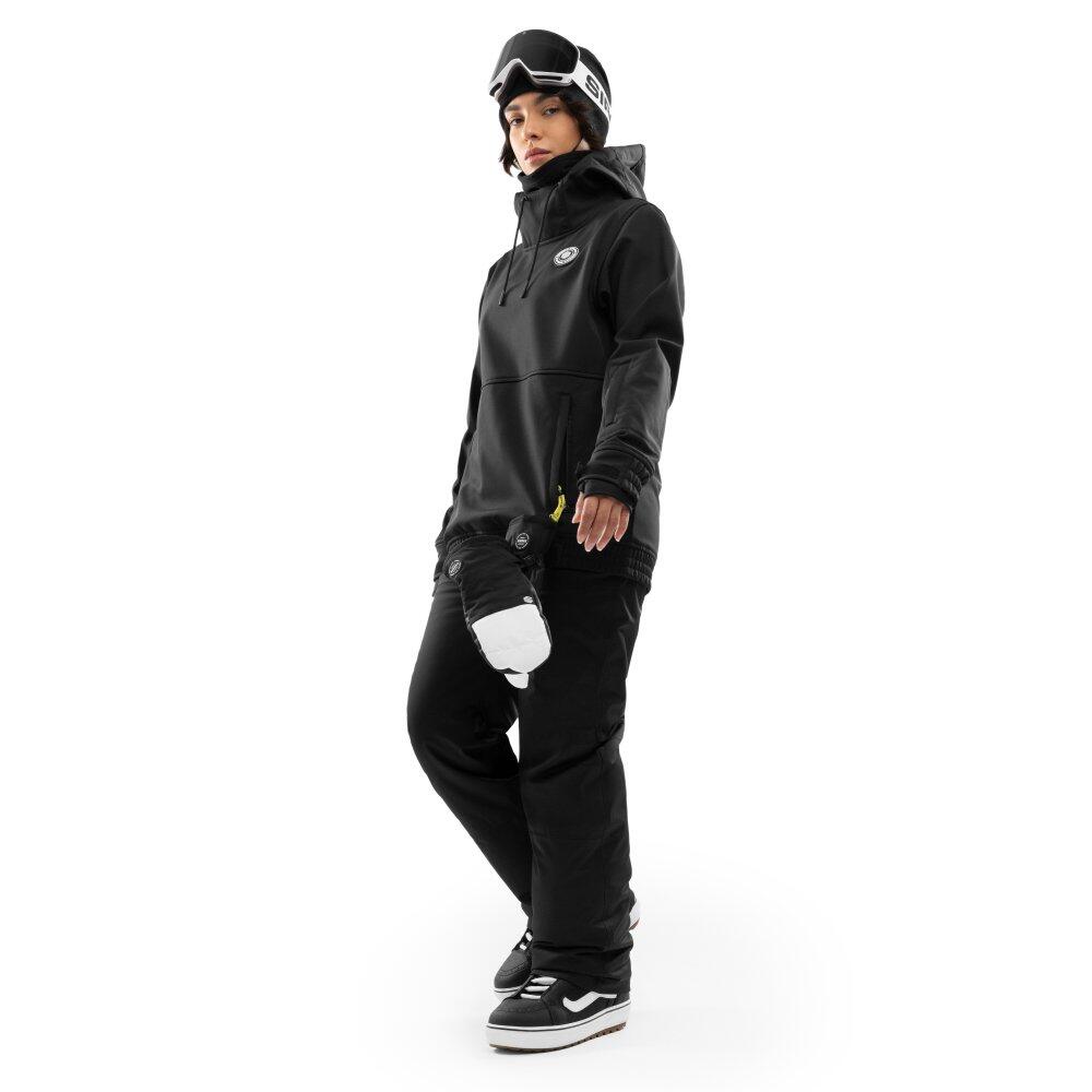 Damen Wintersport snowboardjacke für W1-W Shaka Schwarz 3/8
