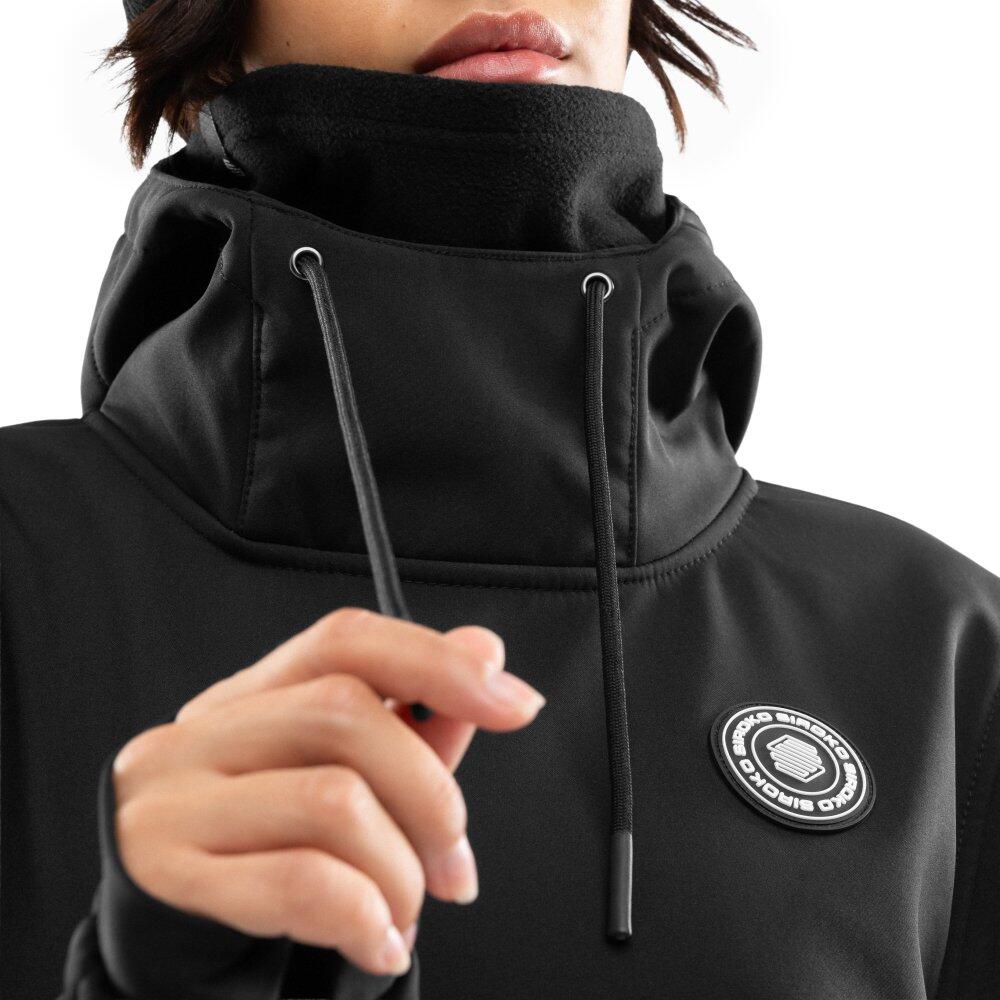Damen Wintersport snowboardjacke für W1-W Shaka Schwarz 5/8