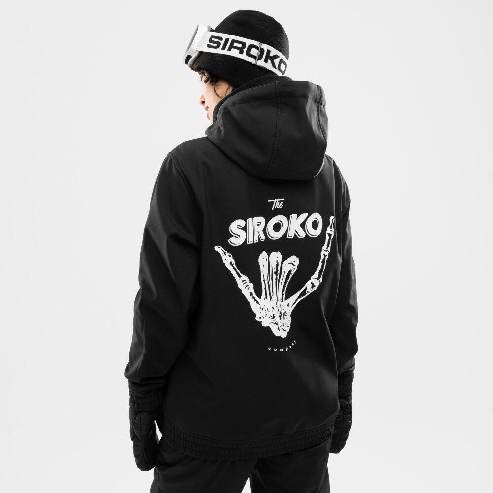 Damen Wintersport snowboardjacke für W1-W Shaka Schwarz 6/8