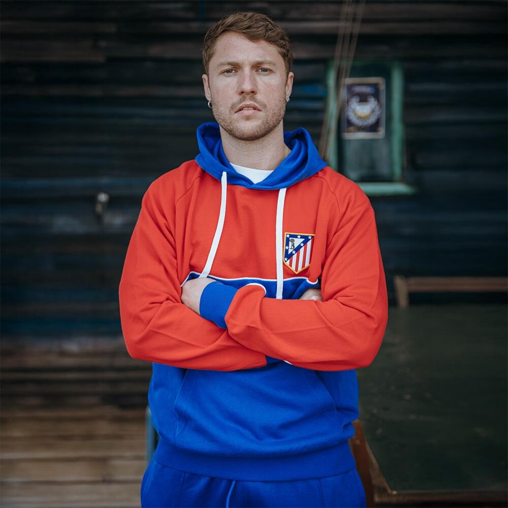 Herren - Kapuzensweatshirt - Atletico de Madrid Color Block - Blau/Rot 2/7