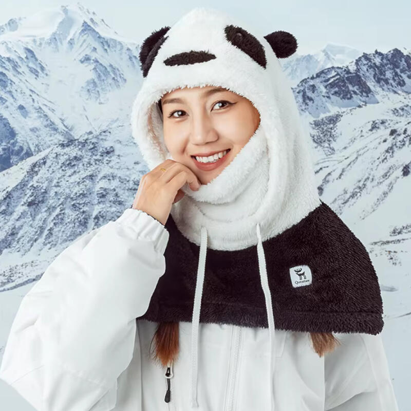 Kominiarka polarowa maska na twarz panda Qunature YP103 kaptur 5/7