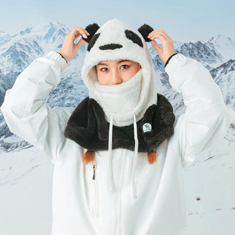 Kominiarka polarowa maska na twarz panda Qunature YP103 kaptur 4/7