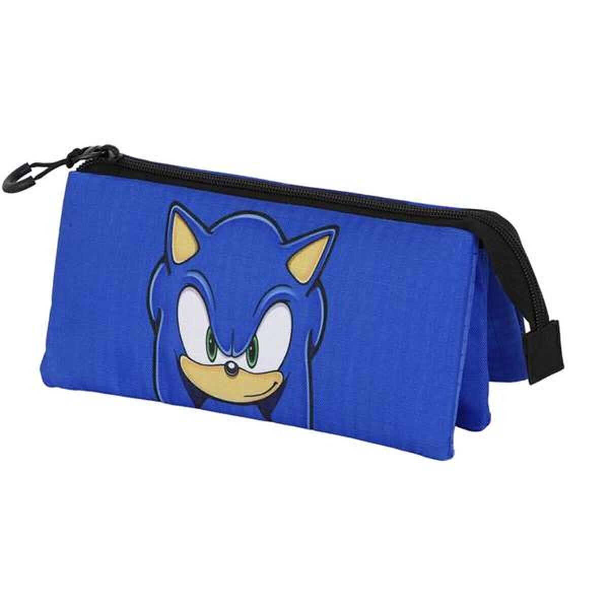 Trousse Fourre-Tout Triple SONIC THE HEDGEHOG Bleu 2/4