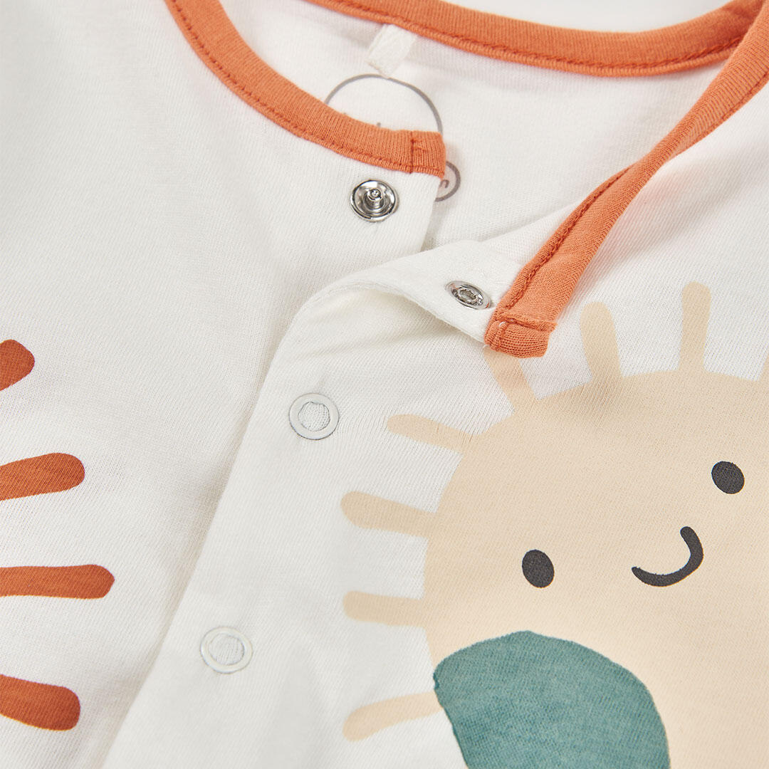 Peleles de verano de senderismo bebé unisex boboli blanco 3/4