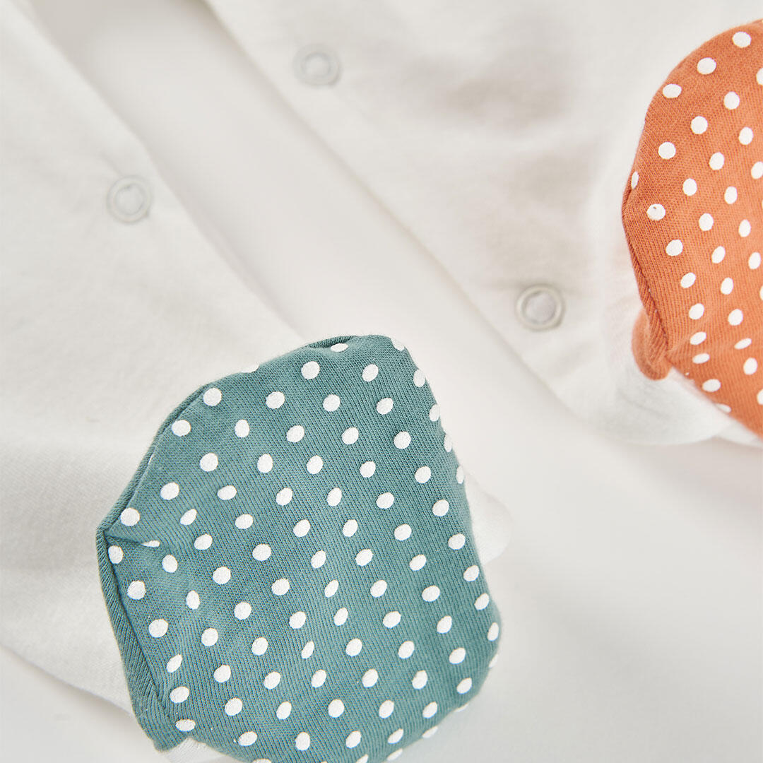 Peleles de verano de senderismo bebé unisex boboli blanco 4/4