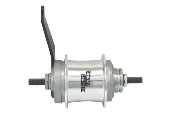 Naaf Sturmey Archer S2C Terugtraprem 2 versnellingen 36 gaten Zilver