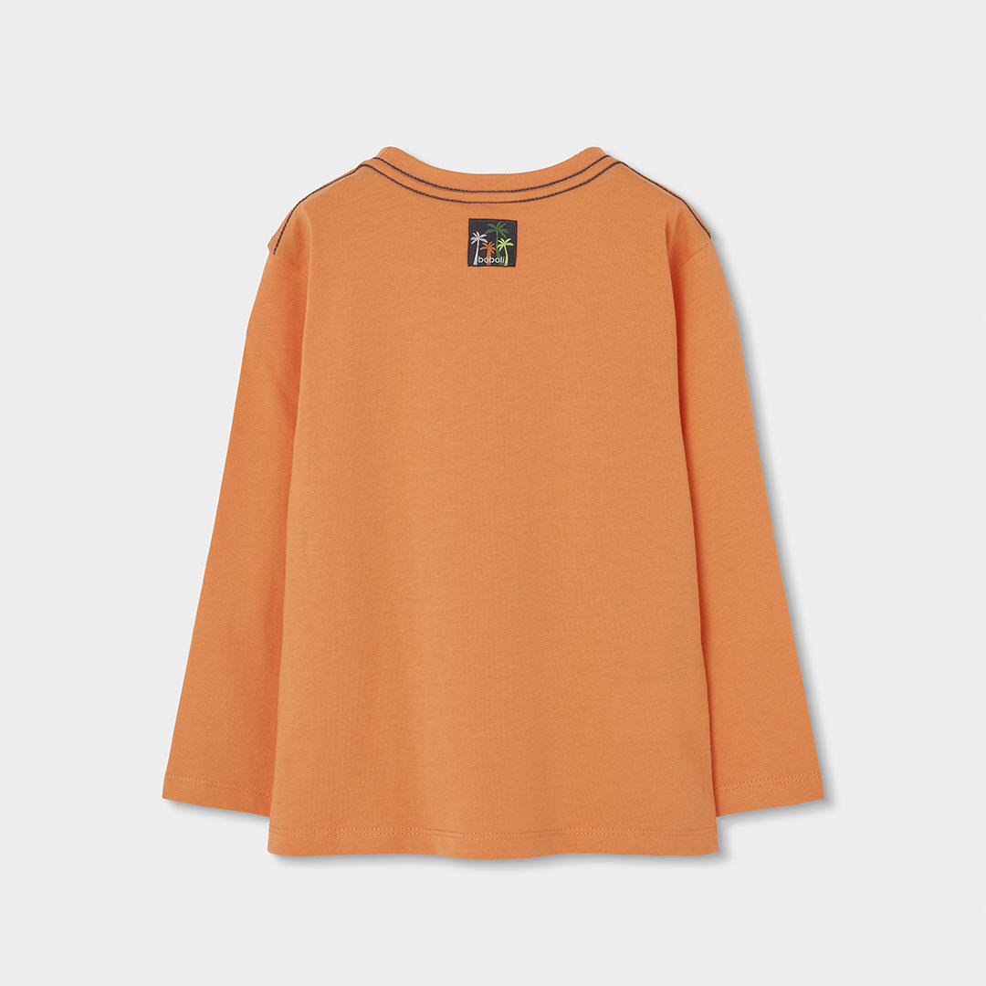 Camisetas de verano de tenis kids niño boboli naranja 2/4
