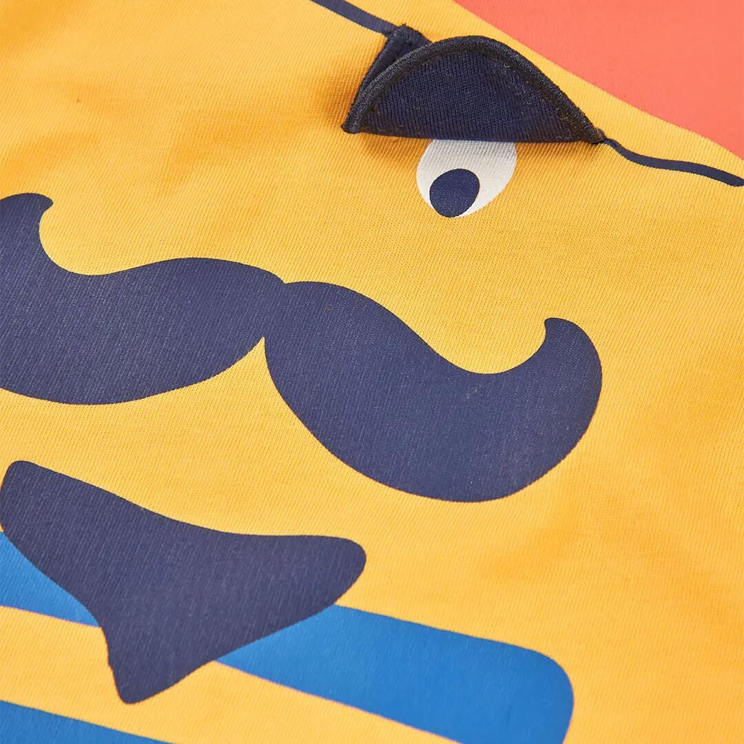 Camisetas de verano de gimnasia kids niño boboli amarillo 3/4