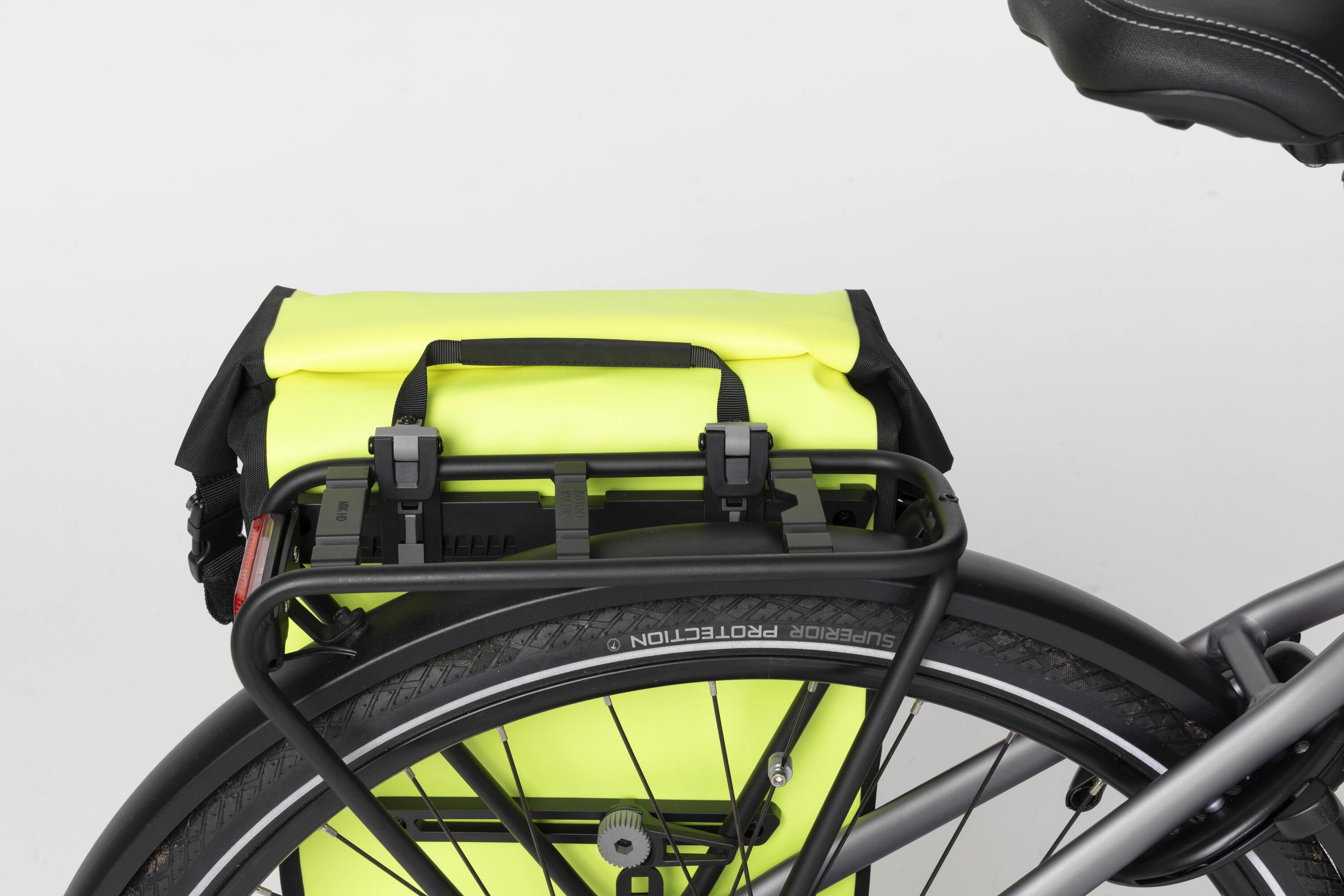 Clean Einzelne Fahrradtasche Shelter Medium Neon Yellow 5/7